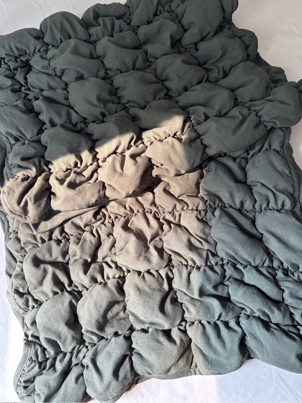 Lafayette 148 New York Quilted Throw in Olive